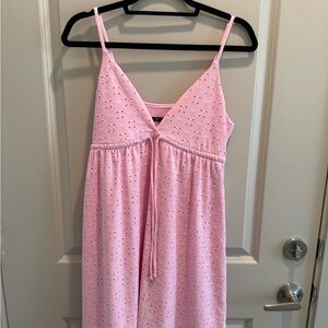Wild Fable pink eyelet babydoll dress